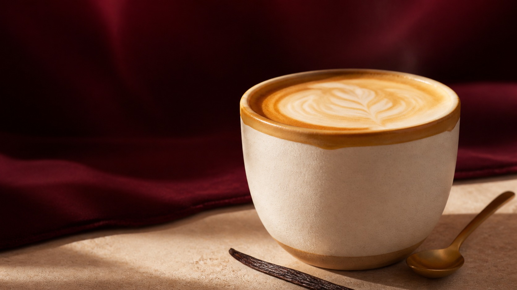 Crema fría cayendo sobre café extraído en frío